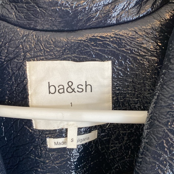 ba&sh Faux Leather Puffer Evening Jacket - Picture 6 of 9